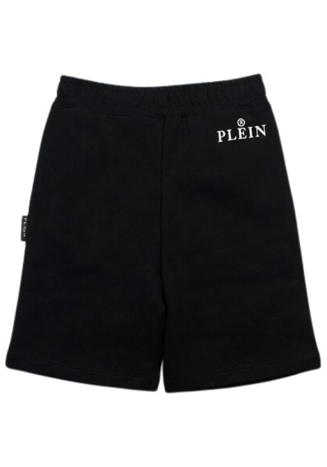 Black cotton Bermuda shorts for children Philipp Plein | BBE044NERO
